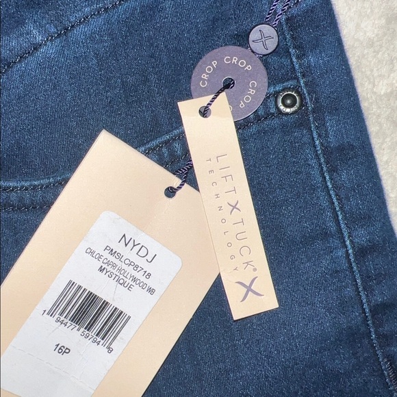 NEW NYDJ Midnight Blue Cropped Ankle Jeans - Picture 3 of 7